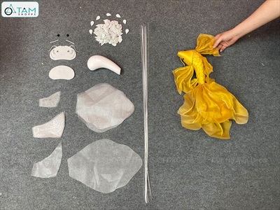 Set phụ kiện tự làm cá chép Mini decor [Loại đẹp] D45cm SET-DIY-05